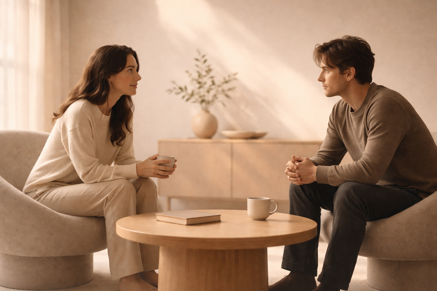 Illustration showing a warm, direct, and neutral tone for repayment conversations