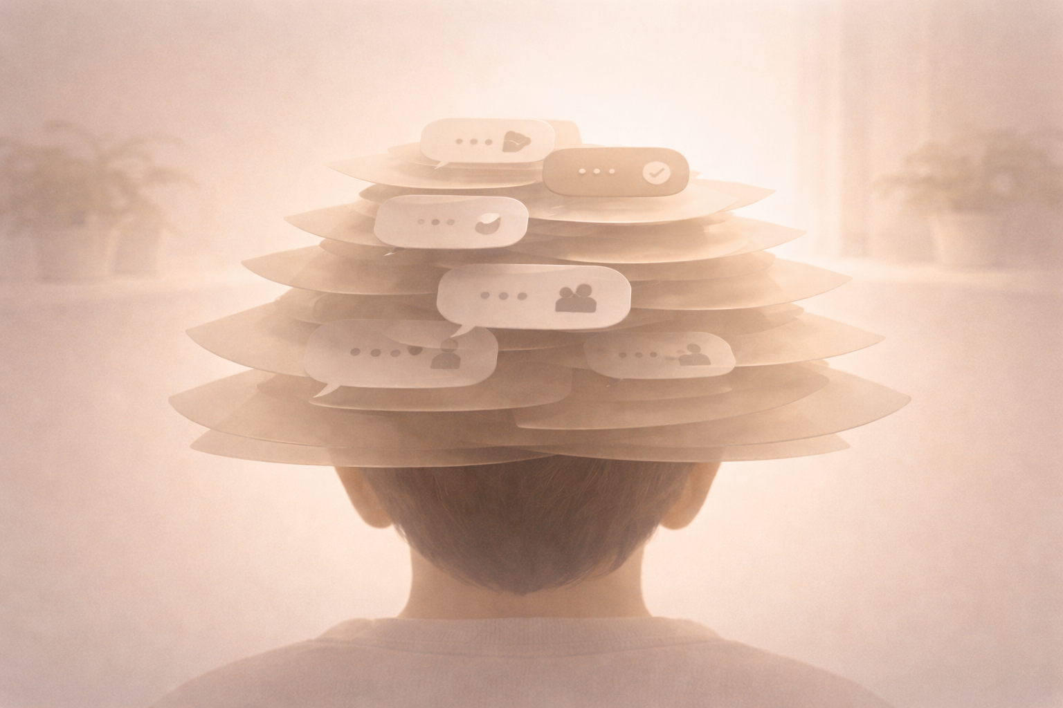 Illustration showing family money turning into a mental load