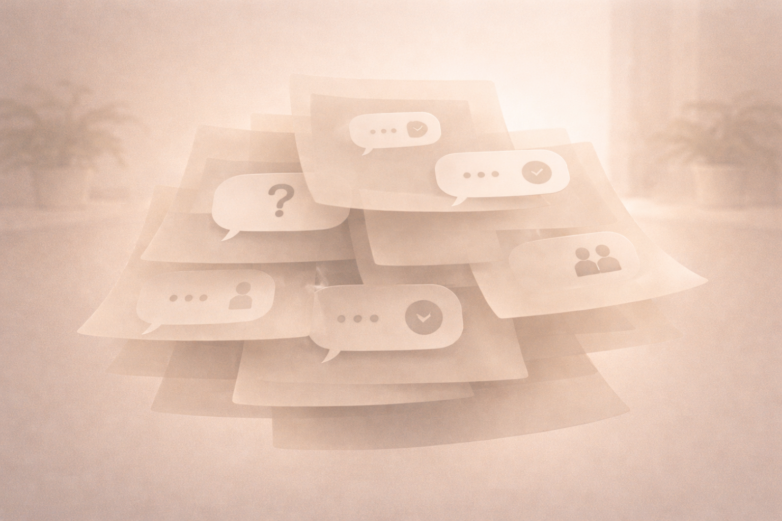 Illustration showing uncertainty around the current family balance