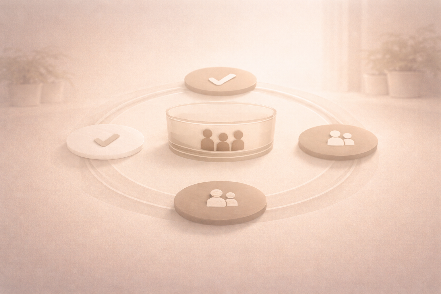 Illustration showing how clear tracking reduces family money stress