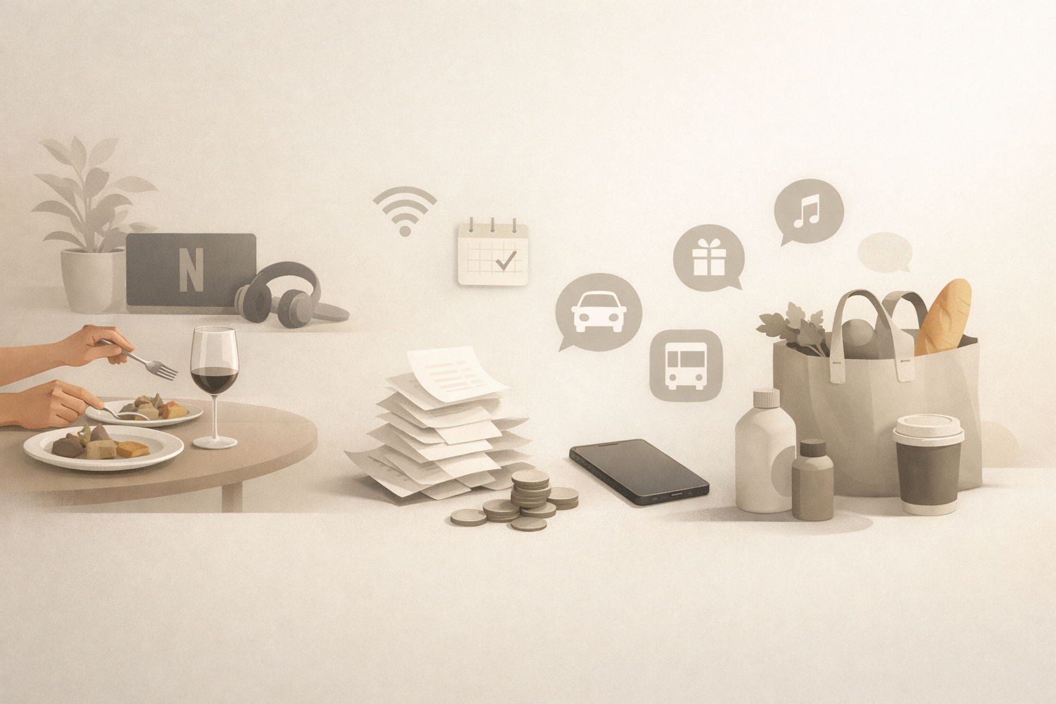 Illustration for tracking shared expenses without constant reconciliation