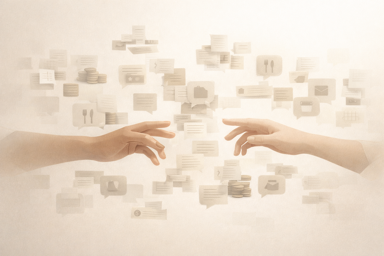 Illustration showing financial admin overload from constant reconciliation