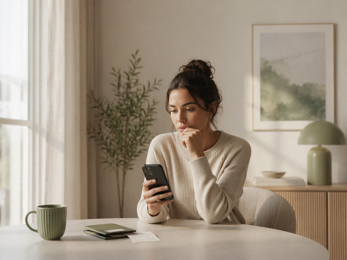 Illustration of uncertainty growing between people when money timing stays unclear