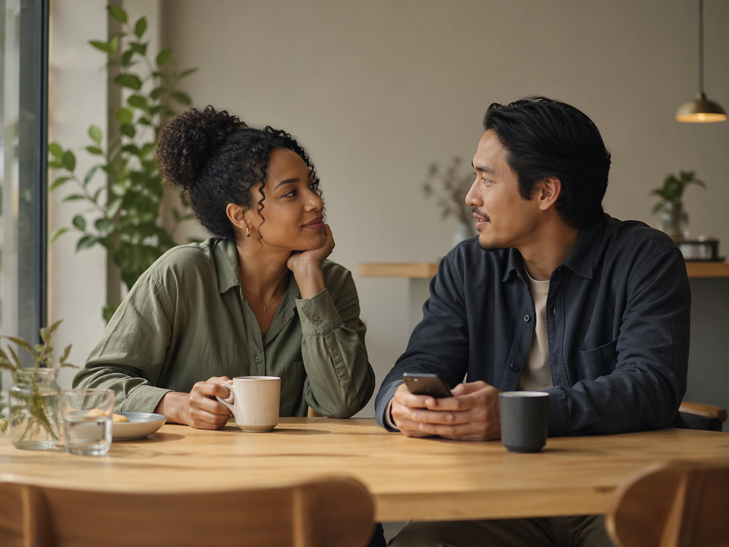 Illustration of clarity and emotional relief after finding the right moment to reach out